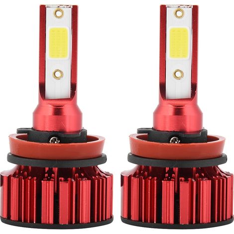 Set bestehend aus zwei ultrahellen LED-Lampen für Autoscheinwerfer, 6000 K, 50 W, H8. – AquaForge