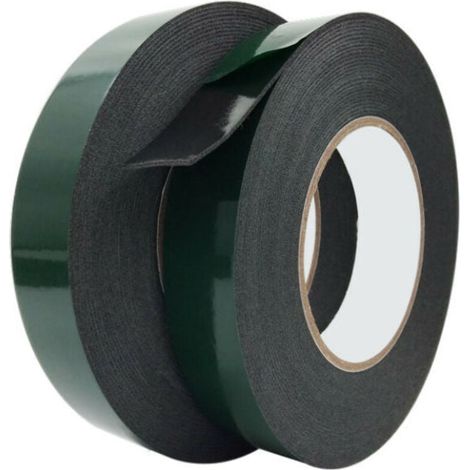 Ruban adhésif double face Extra Fort, 2 Rouleau Ruban de Mousse Double Face Puissant pour Montage Durable et Adapté à l’industrie Automobile, Les Moulures(20mm×10m) (1/4)
