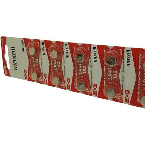 Pack de 10 piles maxell pour MAXELL LR41 (1/2)