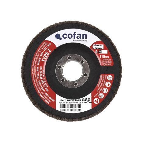 Discos basic laminados curvos con zirconio de Ø115mm                                       G-120 (1/3)