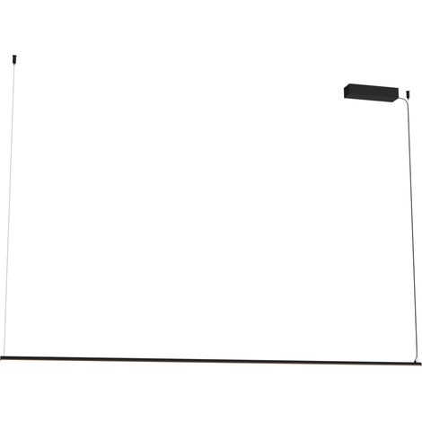 Suspension LED LONGI Maxlight noire 150 cm 41W 3000K aluminium (1/2)