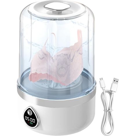 Mini lavatrice portatile per biancheria intima, 21 x 13 x 13 cm, dispositivo per la pulizia profonda, pulitore compatto per bucato, strumento per la pulizia dei vestiti per campeggio, viaggi, appartam (1/5)