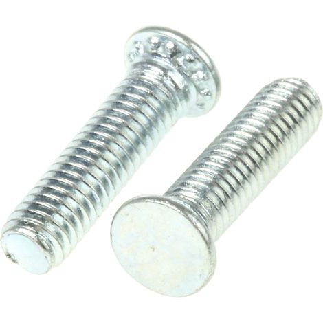 Goujon autosertissable RS PRO Acier Galvanisé et passivé, M3, longueur: 12mm ( Prix pour Sachet de 50 )