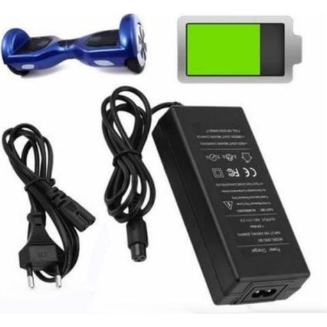 Chargeur Hoverboard - 42 V 2 A - Prise UE - Noir - 1 Pièce