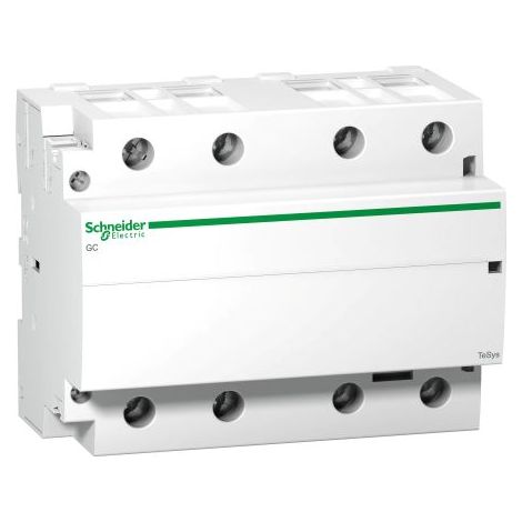 Contacteur Schneider Electric, 4 pôles , 4 N/O, 100 A, 220  240 V c.a. ( Prix pour Paquet de 2 )