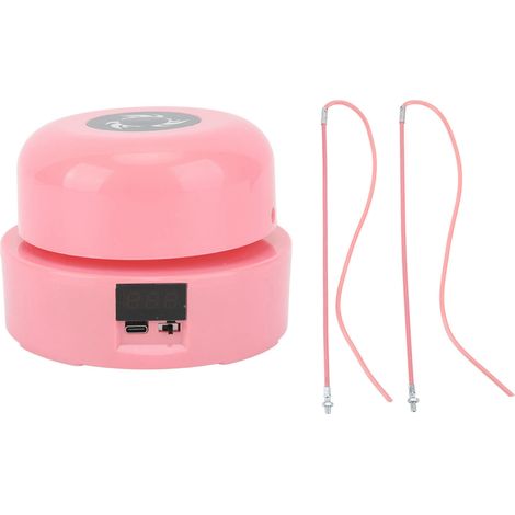Machine à sauter à corde réglable sans fil avec télécommande à 10 vitesses, équipement de fitness rose (1/5)