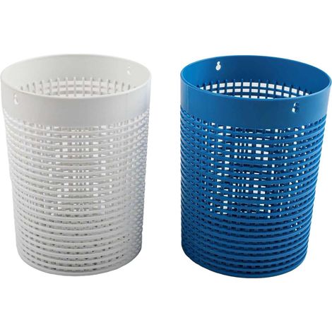 Lot de 2 paniers d'écumoire de rechange pour Hayward W560 W530 W26705 attrape-feuilles – Panier à pompe robuste pour un retrait efficace des débris dans les piscines de jardin, bleu et blanc (1/5)