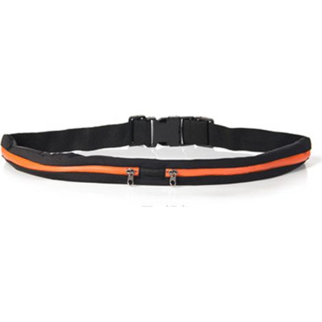Ceinture De Course - Poche Double Antitranspirante Réfléchissante Pour Sport En Extérieur - Taille Réglable - 1 Pièce (1/5)