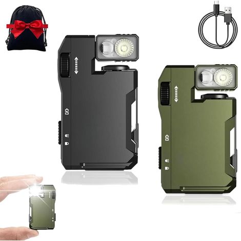 Lampe torche Wibem G5, dernier modèle de 2025, lampe torche de poche LED EDC rechargeable, 400 lumens avec double éclairage, portable et compacte. - AquaForge (1/5)