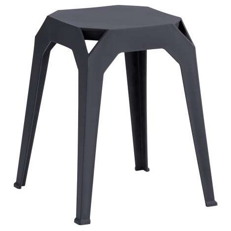 Domo Mea Sgabello Nero Compatto 37x37 cm - Design Elegante e Versatile (1/3)