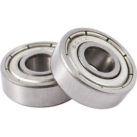 10 pièces 607ZZ 19 x 7 x 6 mm scellées, une rangée de profondeur, métal (1/4)