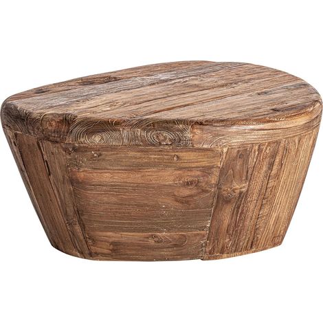 Table Basse Contemporaine en Teka Marron - Marron Teka Riche et Chaleureux (1/5)