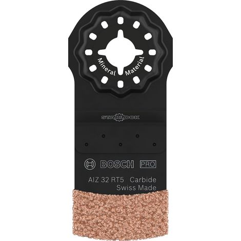 Bosch – Couteau multifonction 2608669122 – Lame 2.5 mm pour matériaux abrasifs – Efficace pour retirer carreaux cassés – Compatible avec outils multifonctions