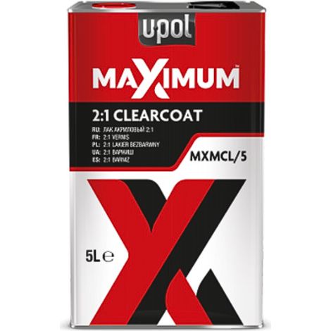 Vernis Maximum HS 2:1 finition résistante et durable 5L Transparent UPOL