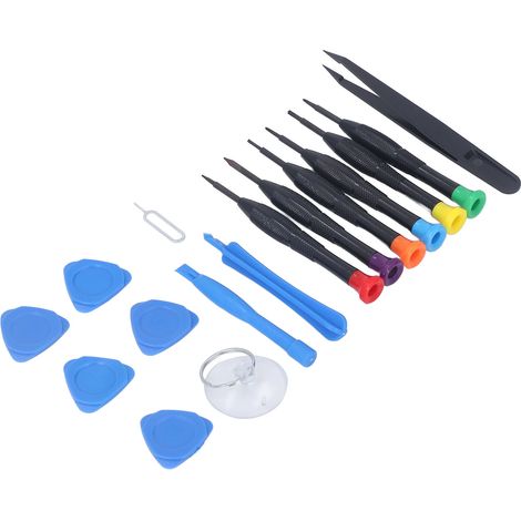 Kit de Démontage Électronique avec Tournevis, Pinces et Ventouses pour Réparation (1/5)