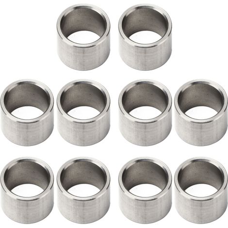 Kit de 10 rondelles d'espacement en acier inoxydable, diamètre extérieur 15 mm, diamètre intérieur 12 mm, référence 3515-0015-0120 (1/5)