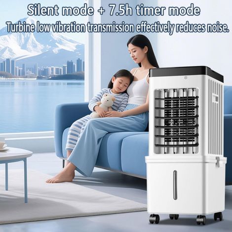 CYBERLUX-Ventilateur évaporatif grand balayage 15L, refroidisseur portable 3 vitesses tactile adapté maison et bureau (1/5)