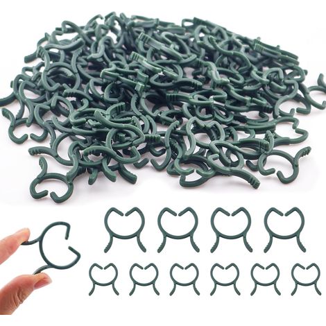 attache plante, 300 pièces attache tomates clips, petite pince à tomates réutilisable pour les légumes et les fruits clips tomates, idéale pour le jardinage et l'entretien professionnel (1/5)