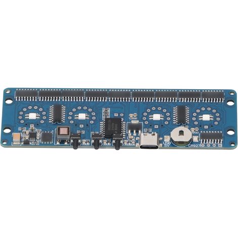 IN12 IN14 Nixie Module d'horloge lumineuse 4 bits, Circuit imprimé à Tube numérique, rétro-éclairage couleur, commutation 12/24 heures (1/5)
