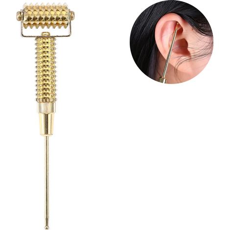 Rullo di Massaggio Facciale, Rullo di Microago Multifunzionale per Punti di Agopuntura per Massaggio del Corpo, dell'Orecchio e del Viso (1/5)