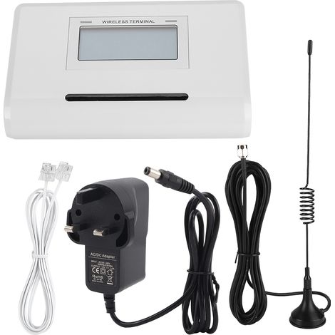 Terminal fixe GSM sans fil avec écran LCD, connexion alarme 100-240V, prise UK