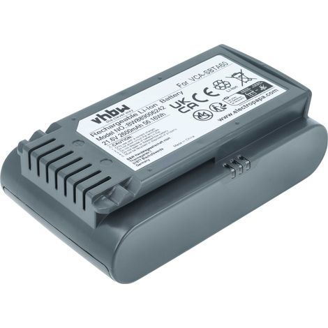 vhbw Batería reemplaza Samsung 8806092219397, VCA-SBTA60 para aspiradora (2,6 Ah, 21,6 V, Li-Ion)