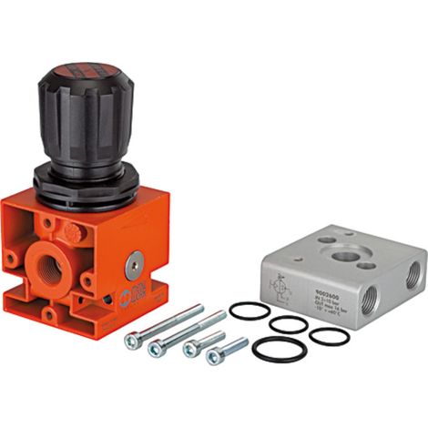 Riegler Reglereinheit (Regler+Adapter+Befestigungsteile) für Booster G3/8 (1/2)