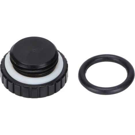 Bouchon d'arrêt d'eau Noir, raccord de traitement électrolytique pour système de refroidissement PC, bouchon de purge (1/5)