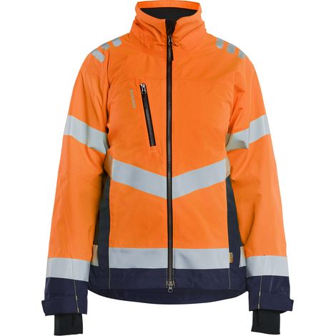 Veste de travail hardshell haute-visibilité femme feMyanMare 4761 Orange fluo/Marine XXL