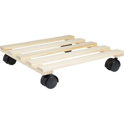 GREENGERS - SUPPORTS DE POTS DE FLEURS À ROULETTES, JARDIN - PORTE PLANTE À ROULETTES, SUPPORT À ROULETTES POUR PLANTES - FORME (1/3)