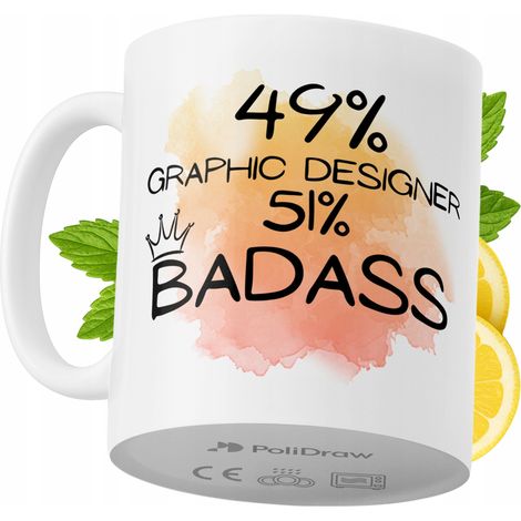 Lustige Kaffee- oder Teetasse mit witzigem Textdesign für Grafikdesigner – ideal für Geburtstage, Namenstage und Feiertage. Hochwertige Tasse für besondere Anlässe im Homeoffice oder Büro. Farbe: Weiß