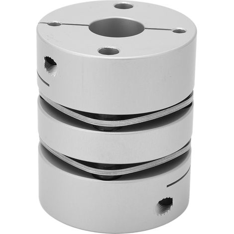 Accouplement à double pince, manchon en U pour moteurs pas à pas et servomoteurs, fixation par vis, diamètre 2 pièces, transmission rigide. (1/5)