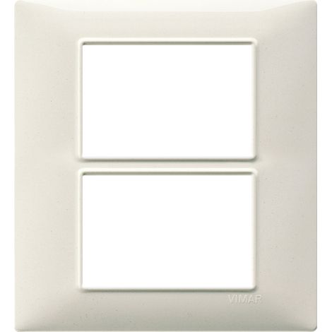 VIMAR - 14659.06 Placa 6M (3+3), granito blanco