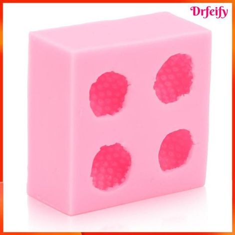 Moule à fondant en silicone - - Fraise - Rose - Silicone alimentaire - Antiadhésif, four/micro-ondes (1/5)