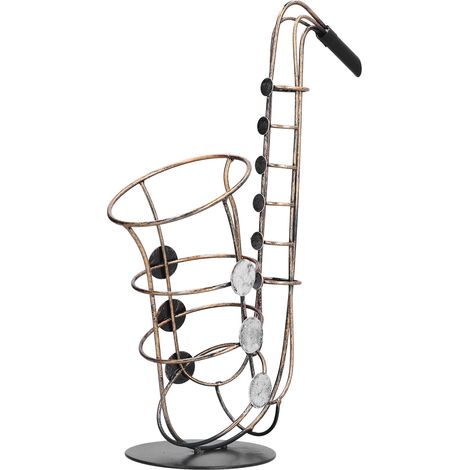 Porte-bouteille de vin en métal, figurines de saxophone, objets artisanaux pratiques, accessoires de décoration intérieure (1/5)
