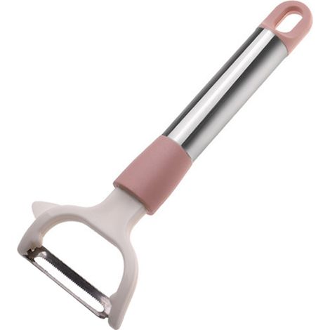 Pelador de verduras multifuncional fabricado en PP y acero inoxidable para frutas y patatas, ideal para uso doméstico. (1/5)