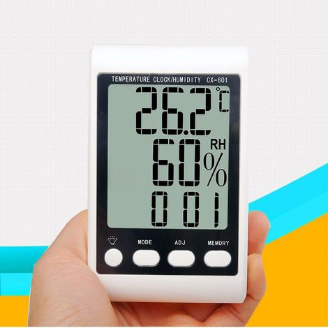 High Precision Electronic Thermometer and Hygrometer Digital Display Thermometer and Hygrometer with Backlight Electronic Thermometer and Hygrometer (1/3)