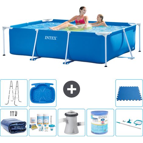 Intex Piscine Tubulaire Rectangulaire - 220x150x60 cm - 9-pièces  S40037 (1/5)