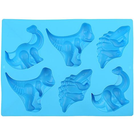 moule En Silicone, Moule Chocolat Dinosaure 3d Rose 6 Grilles, Moule Muffins, Moule Savon, Moule De Cuisson, Adapt Au Bricolage (1/4)