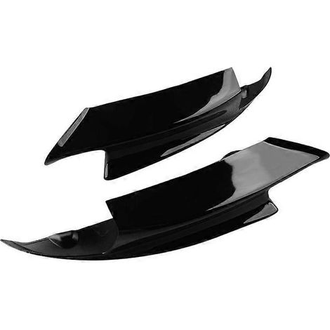 Frontstoßstangensplitter unten links & rechts, Lippe glänzend für Auto -- (1/5)