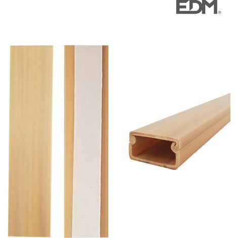 Elektrische Klebebandleiste 2m 19x11mm Hellholz - Edm