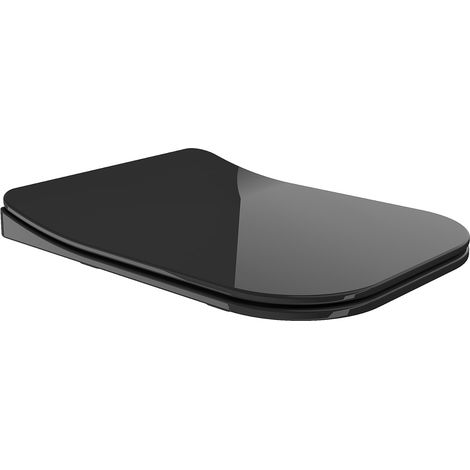 Mexen Teo asiento de caída lenta slim, duroplast, negro brillo - 39851085 (1/4)