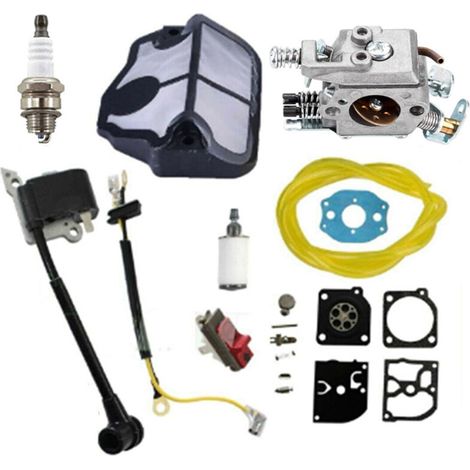 Kit carburatore per motosega Husqvarna 36 41 136 137 137E 141 142 141LE 142E, sostituisce WT-834 WT-657 WT-285 WT-239 C1Q-W29E, con filtro dell'aria.