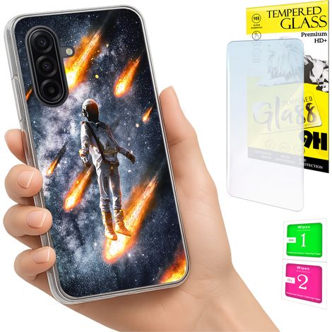 Custodia per Samsung Galaxy A17 5G, cover fotografica, cover posteriore + vetro 9H (1/5)