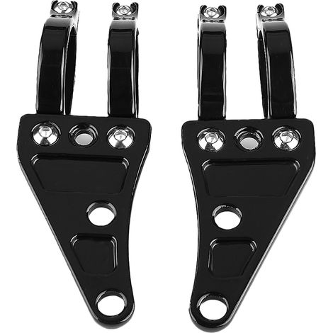 2pcs Supports Phares Moto Fixation Clamp Fourche 38-41mm/1.5-1.6in Support Lampe (1/5)