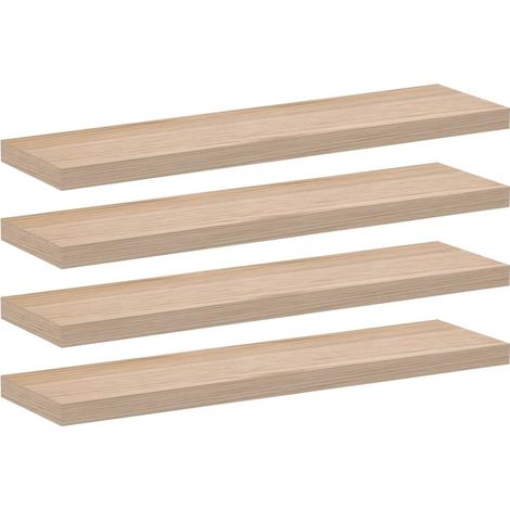 Maison Exclusive - Schweberegale 4 Stk. 90x23,5x4 cm Holzwerkstof (1/5)