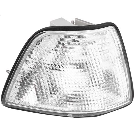 Cache-phares d'angle blancs (paire) pour BMW Série 3 318i 325i E36 berline et break (modèles 1992-1998). (1/5)