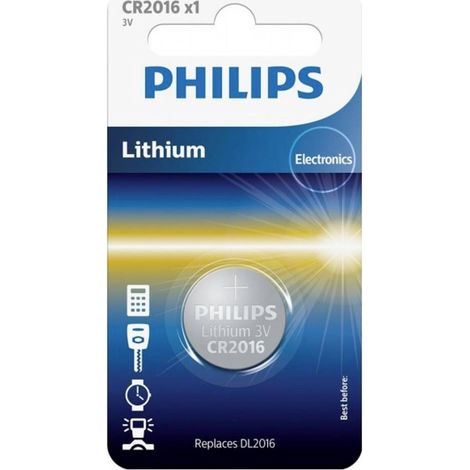 Philips Batteria a bottone CR 2016 3 V 1 pz. Litio Minicells