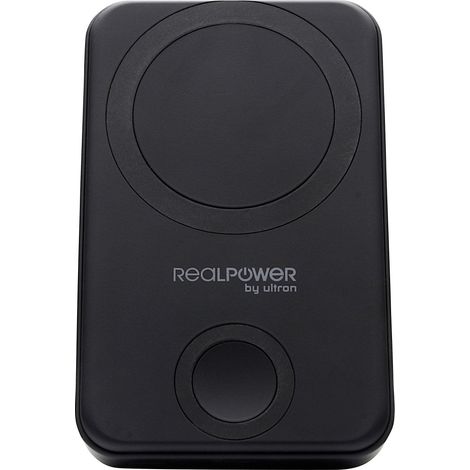 RealPower PB-10000 MAG Powerbank 10000 mAh Magsafe Li-Ion  Schwarz (1/4)