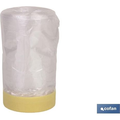 Kreppband + Kunststoffrolle 80° (60 cm x 22,5 m)